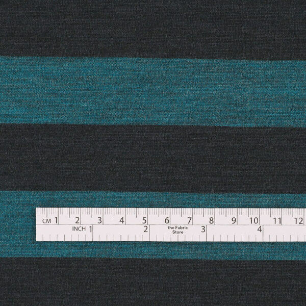 Bold Stripe Merino Jersey - Deep Sea - Image 3