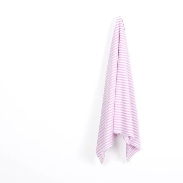 Med Candy Stripe Cotton - Foxglove - Image 2