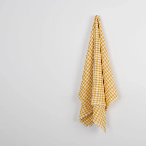 Gingham Linen - Canary - Image 2