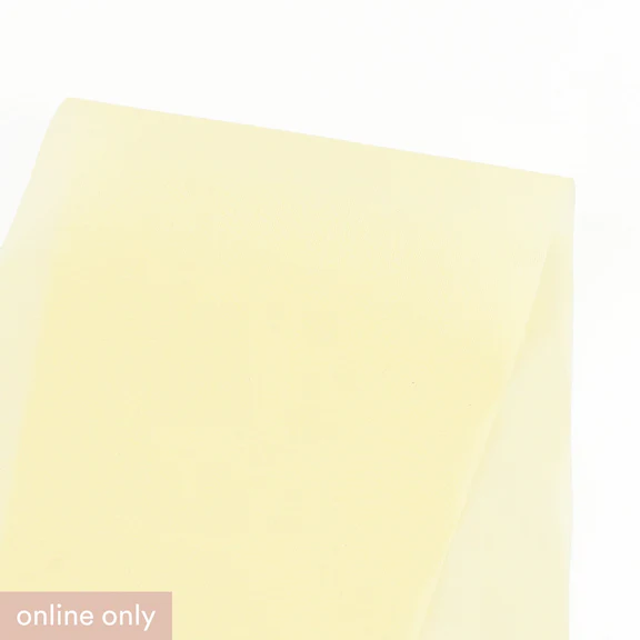 Sheer Cotton Voile - Banana Milk