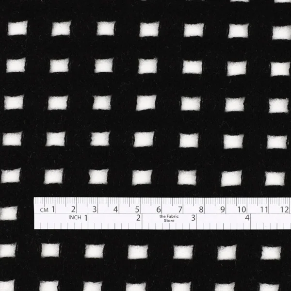 Open Grid Wool - Black - Image 4