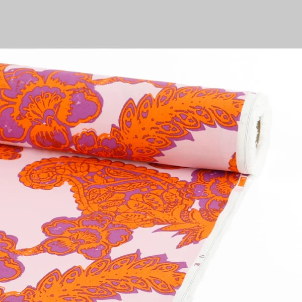 Block Print Paisley Viscose Crepe - Aster - Image 3