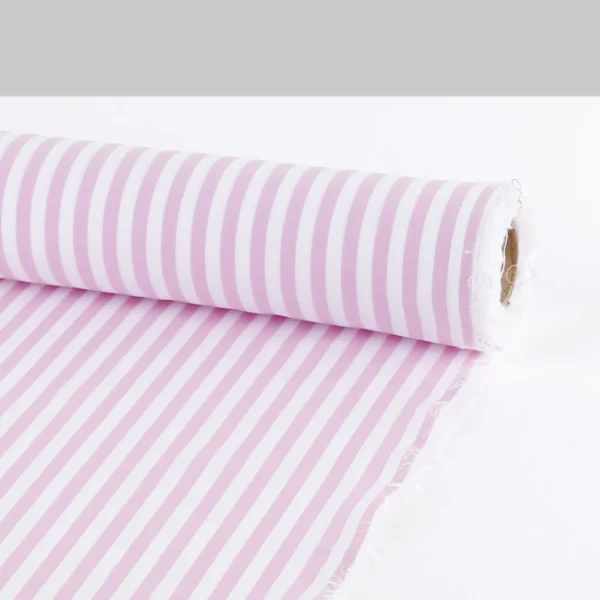 Med Candy Stripe Cotton - Foxglove - Image 3