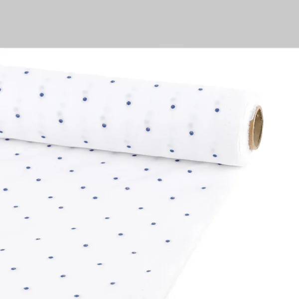 Woven Polka Dot Cotton - White - Image 3