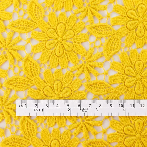 Bloom Cotton / Tencel Guipure Lace - Dandelion - Image 4