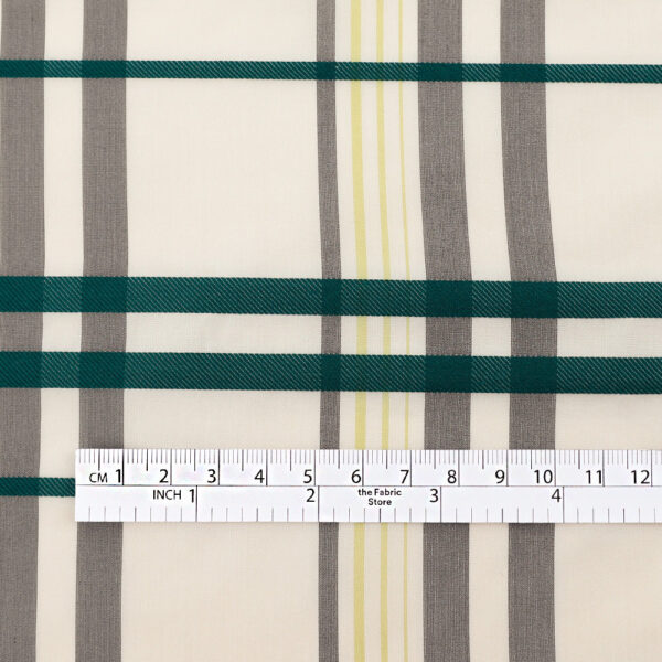 Plaid Silk/ Poly Taffeta - Serpentine - Image 4